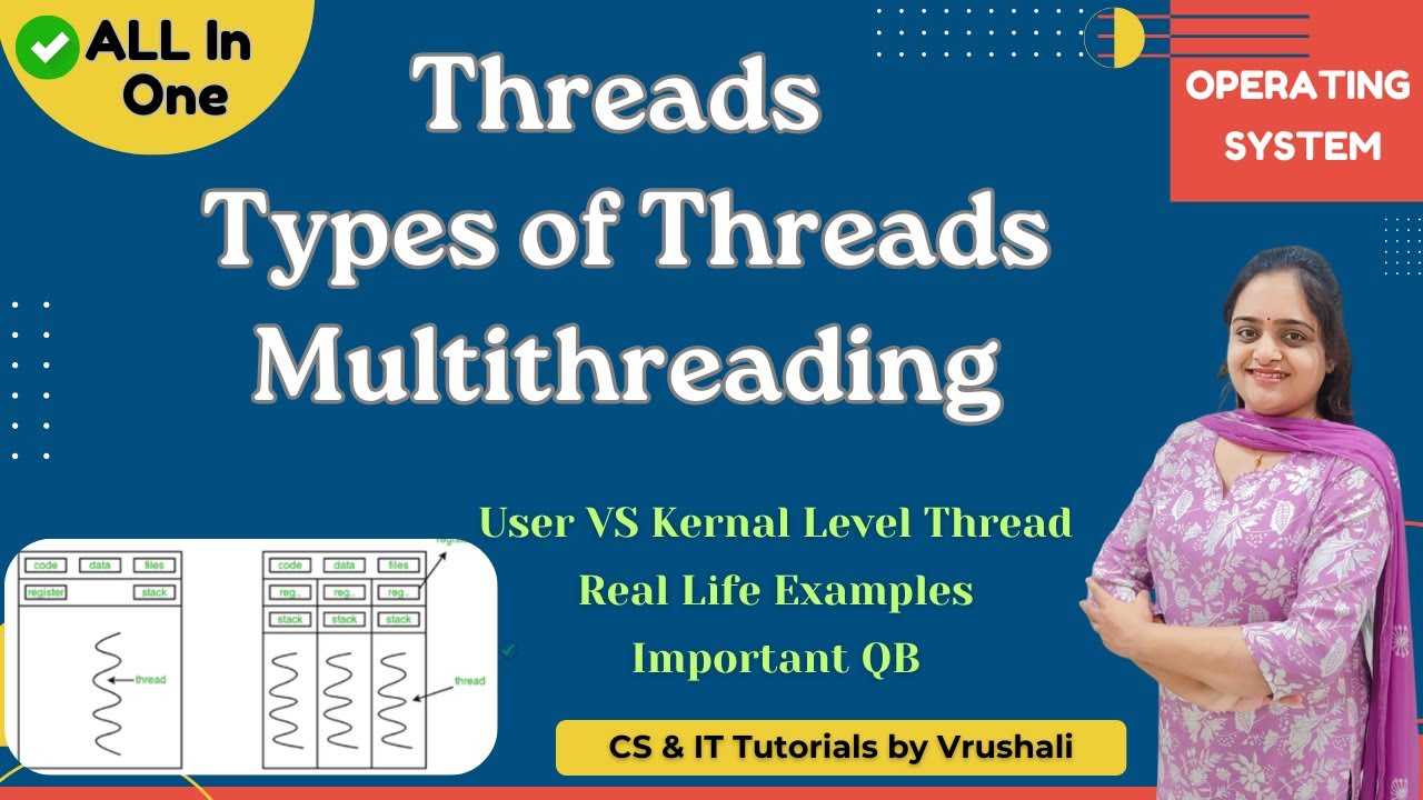 OS 6 : Everything about Threads & Multithreading | User Level VS Kernal Level Thread