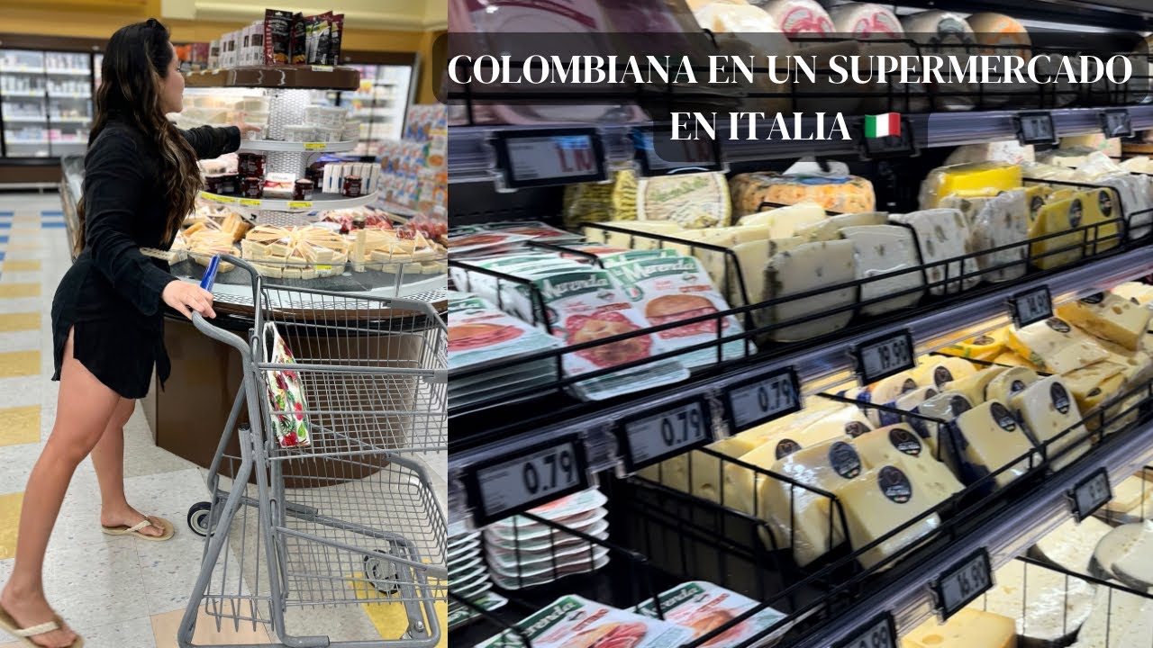 Colombiana en un supermercado en Italia