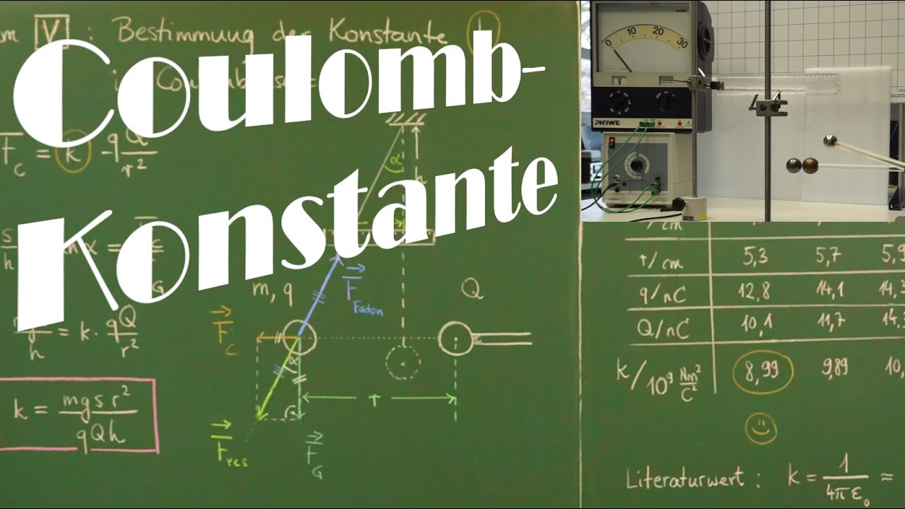 Physik LF / Video E7-V2: Bestimmung der Coulomb-Konstante
