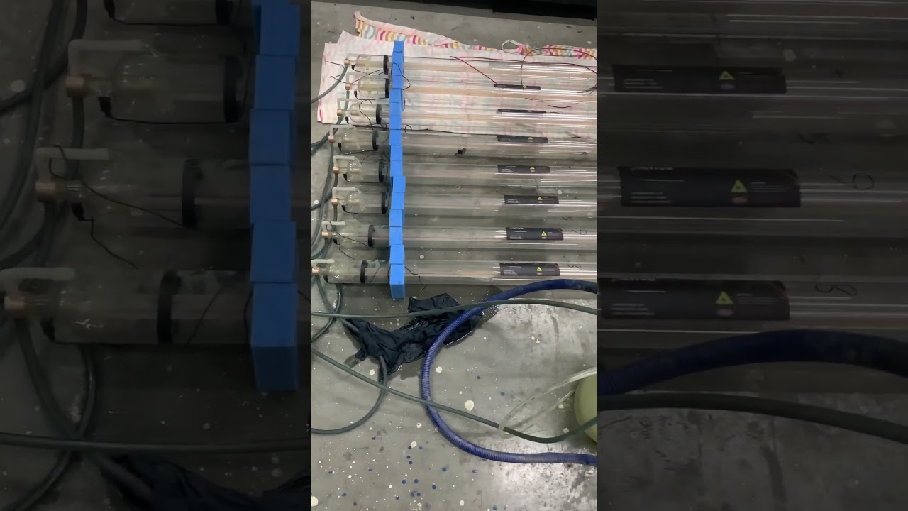 CO2 Laser tube cleaning process# Laser Staping machine #