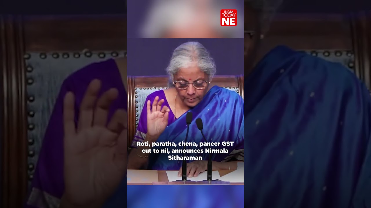 Roti, paratha, chena, paneer GST cut to nil, announces Nirmala Sitharaman