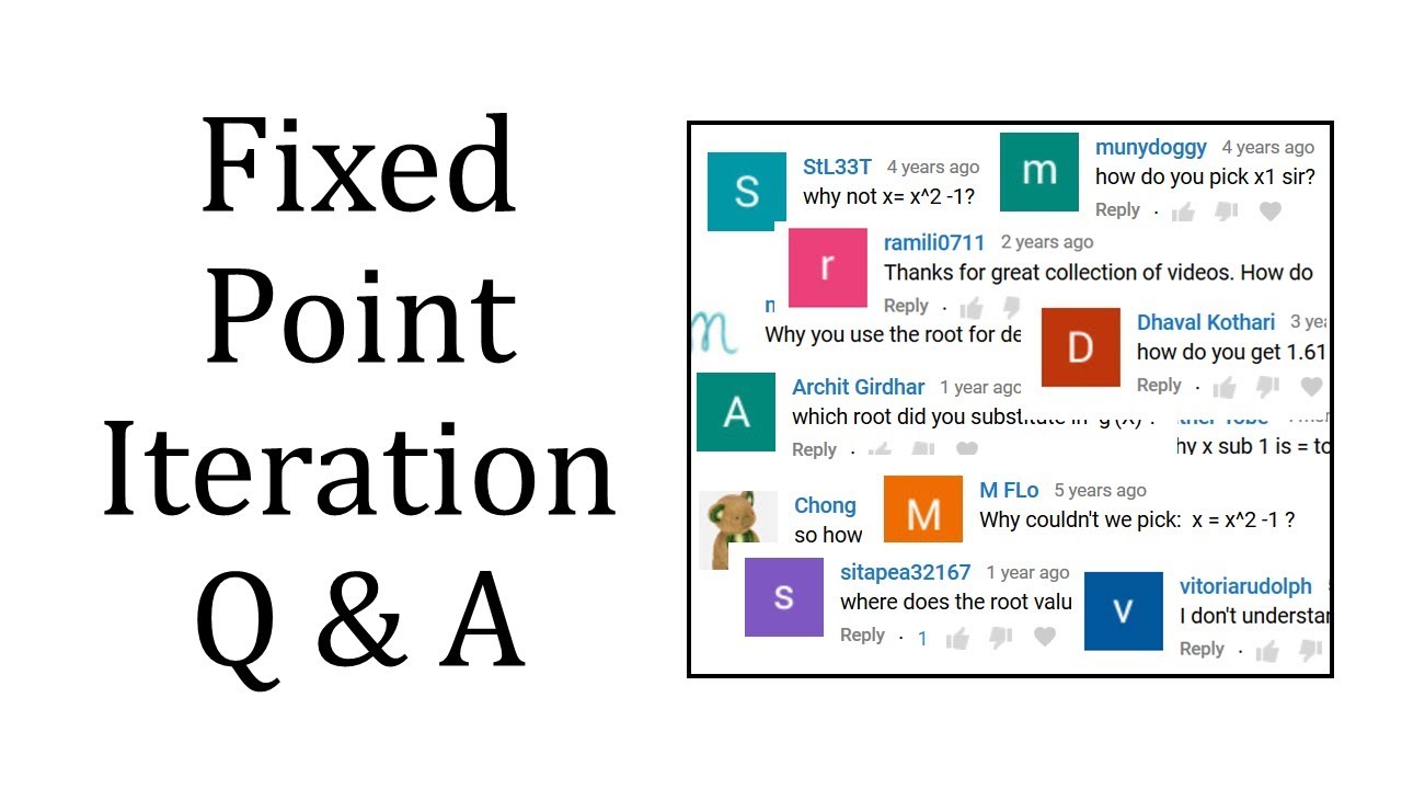Fixed Point Iteration Q&A