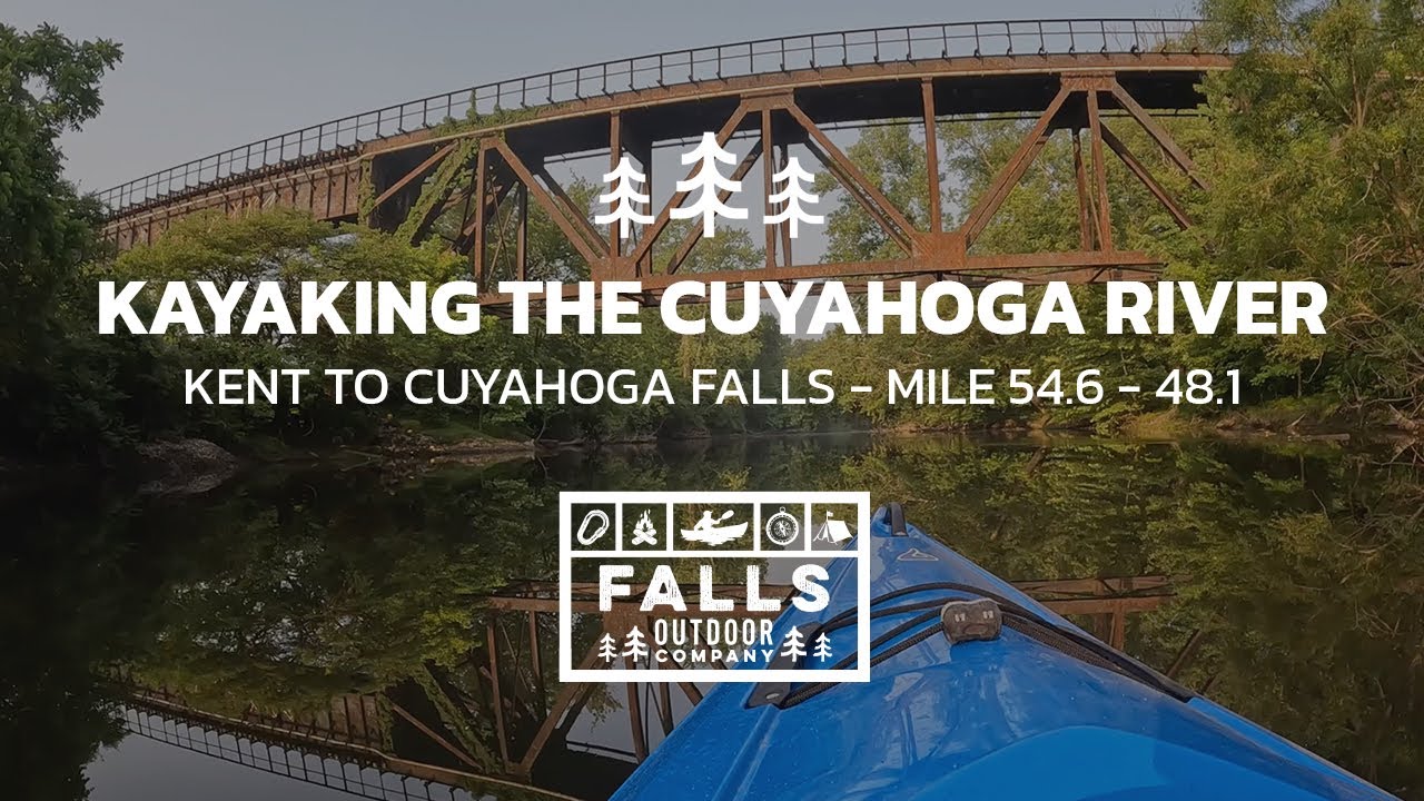 Kayaking the Cuyahoga River from Kent to Cuyahoga Falls, Ohio