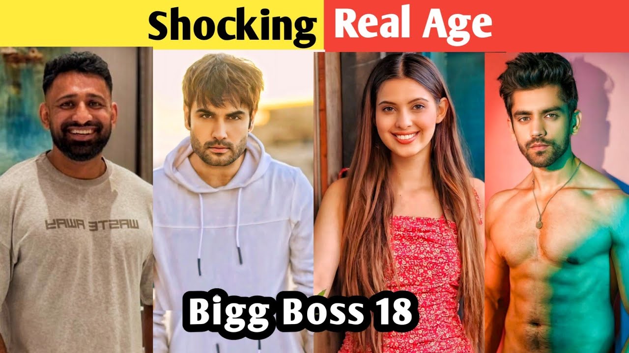 Bigg boss 18 contestants Real Age || Bigg Boss 18 | Vivian Dsena | Alice Kaushik | Avinash Mishra