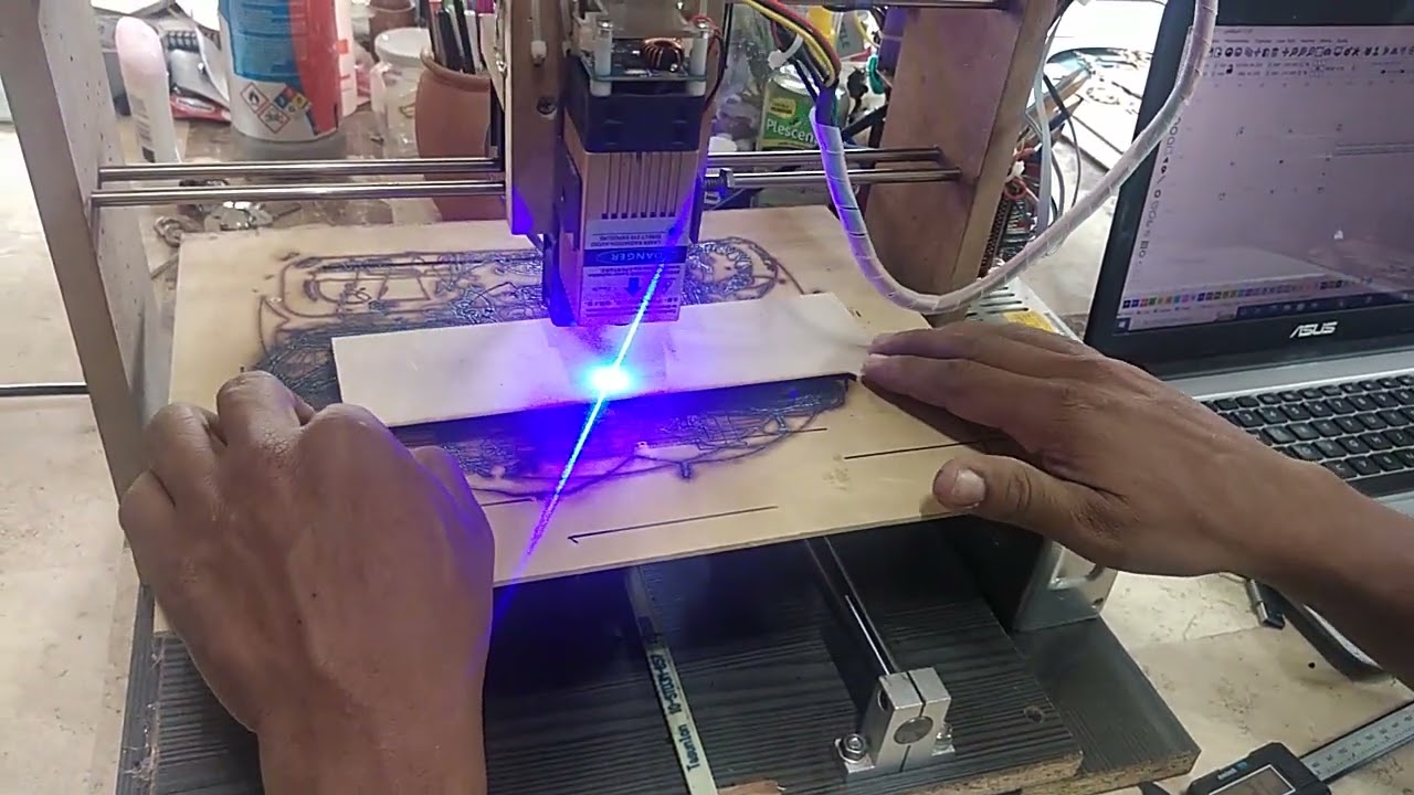 cortar mdf 3mm con laser de diodo 40watts lasertree