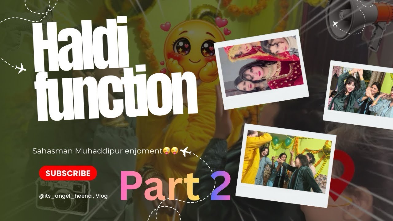 Haldi Function Part 2 💛 | Sahasman Wedding Vlog | Family Fun 🤩 #HaldiFunction #HaldiCeremony #new