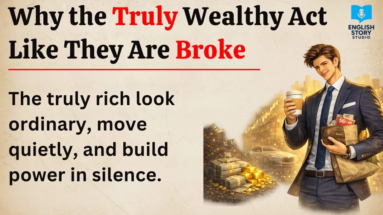 ✅ Graded Reader - Why the Truly Wealthy Act Like They Are Broke | English Listening Practice (B1)