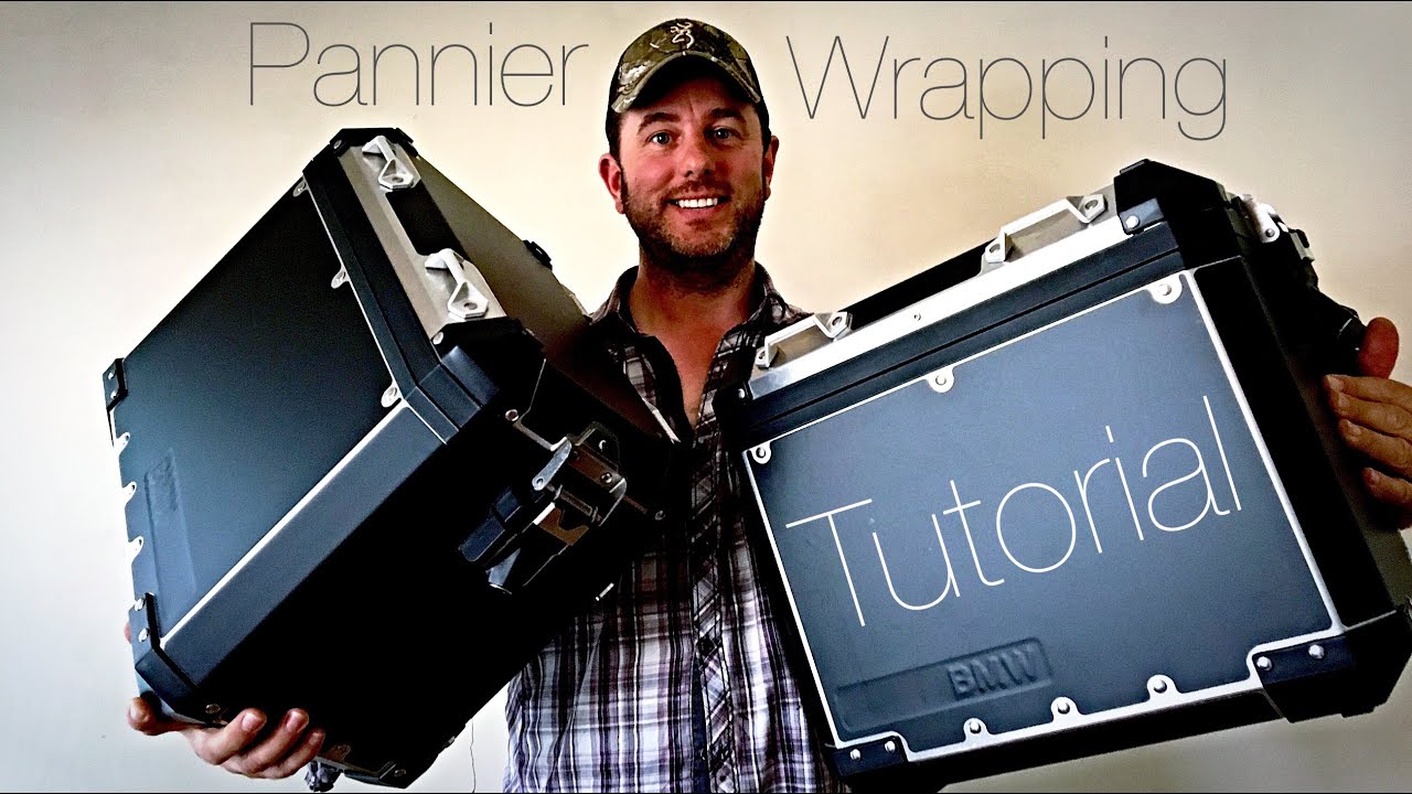 How to custom wrap panniers - Full tutorial/guide (step by step) - BMW R1200 GS matte black panniers