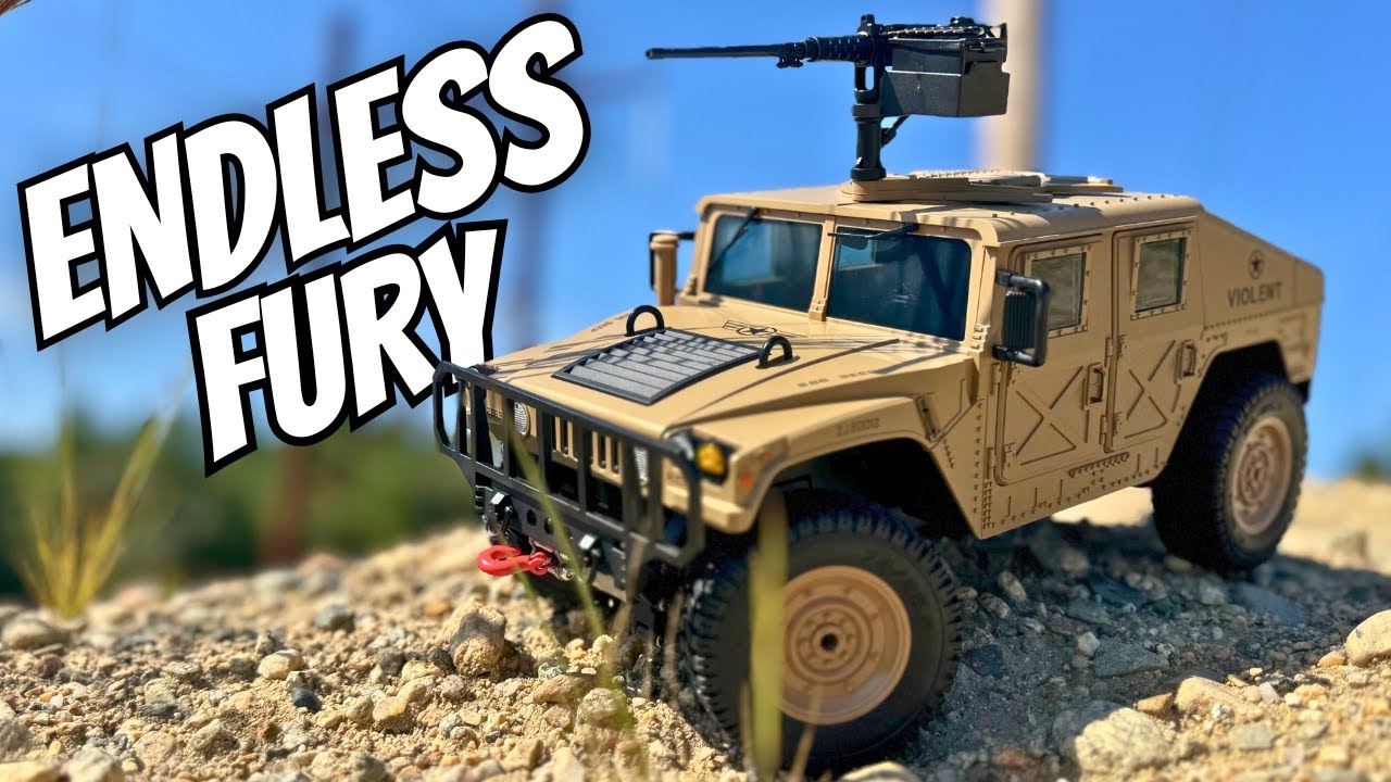 Military Hummer With Winch?! JJRC C8835 Hummer Tackles Desert Terrain