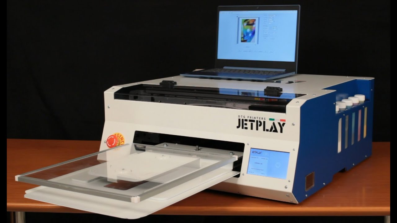 DTG Jetplay - dimostrazione di stampa su capo chiaro
