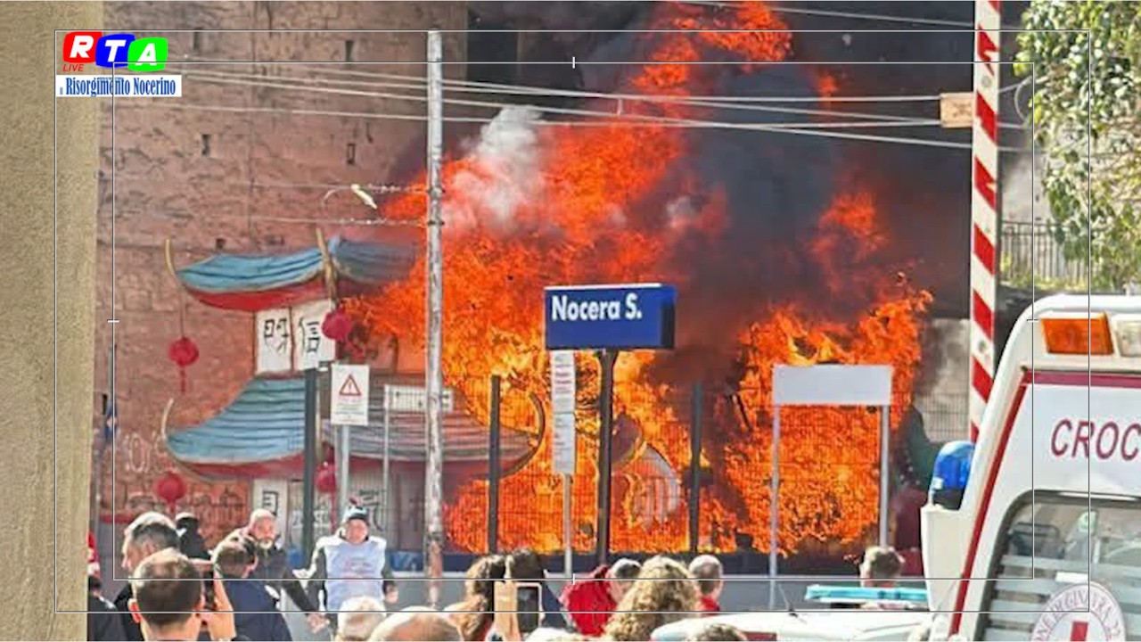 Incendio del carro a Nocera Superiore, parla il sindaco D’Acunzi
