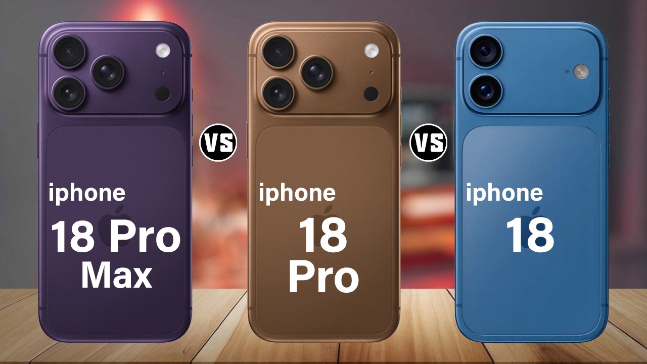 iPhone 18 Pro Max vs iPhone 18 Pro vs iPhone 18 | Biggest Differences Revealed!
