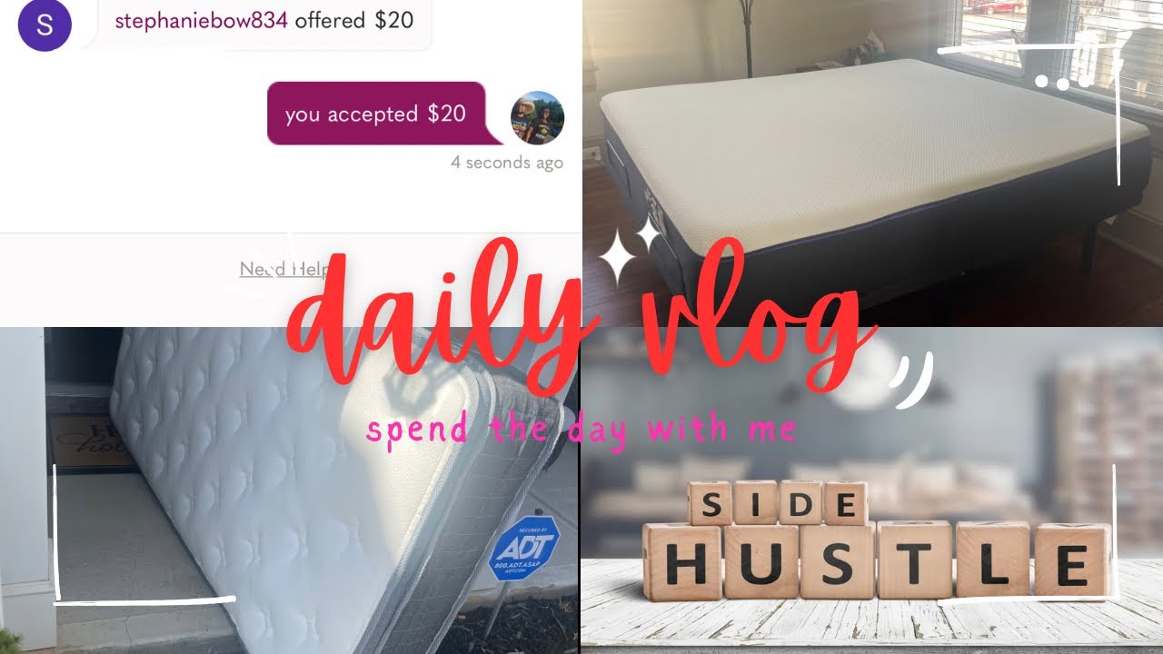 Daily Vlog Sharetown picking up Mattresses & Poshmark Side Hustle