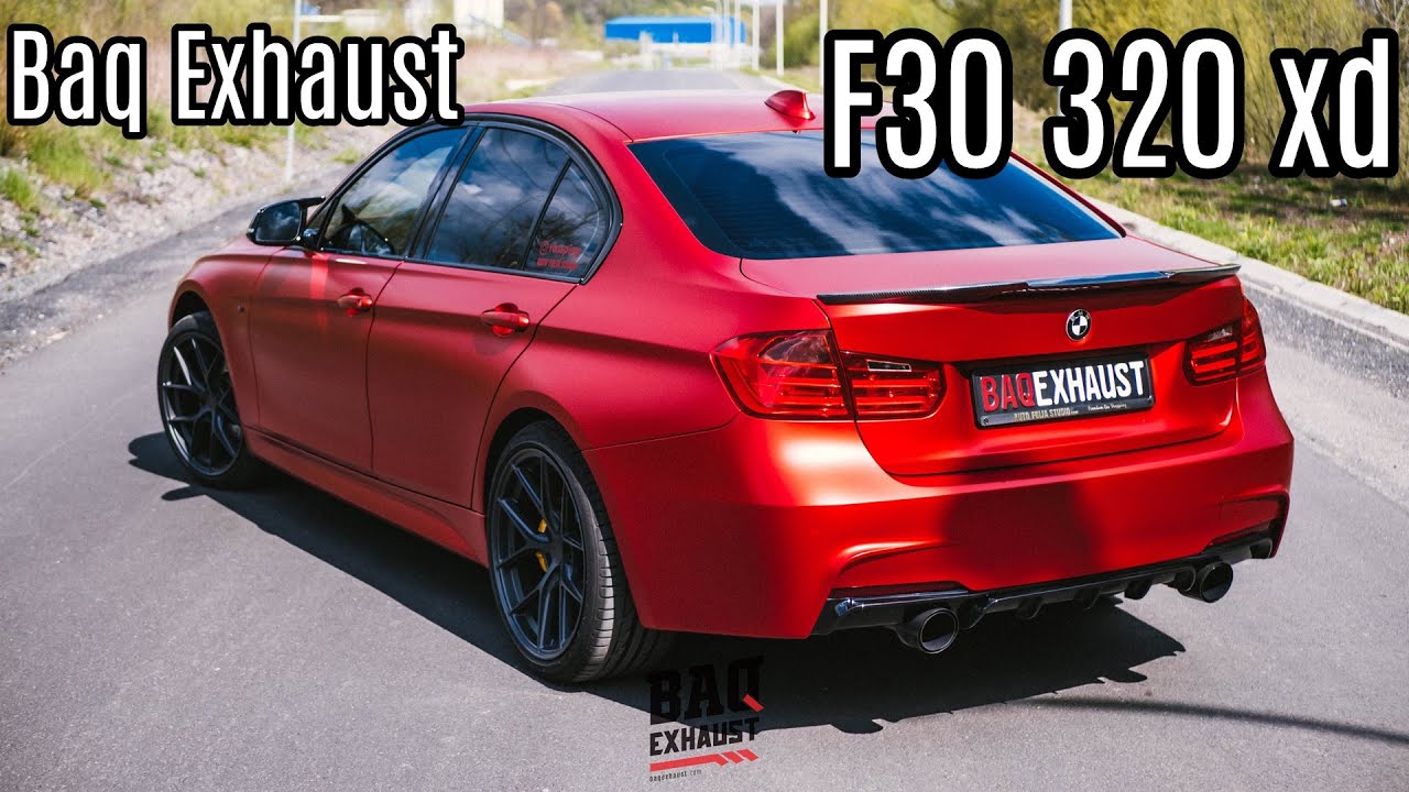 BMW F30 320xd | Hard cut + launch control + custom exhaust sound | #BaqExhaust