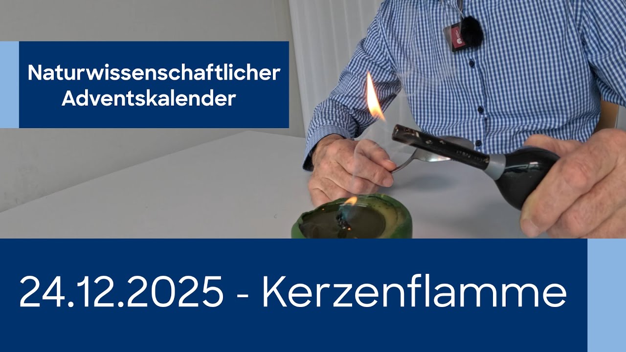 Zurückspringende Kerzenflamme