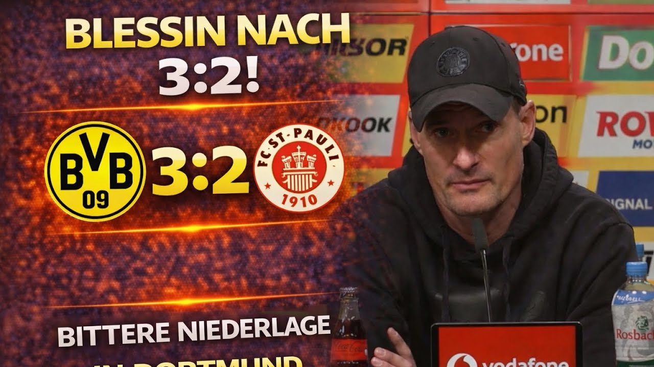 Blessin nach dem 3:2 in Dortmund: Viel Moral, bitteres Ende