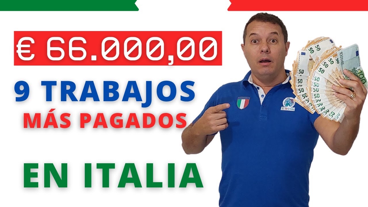 9 Trabajos MÁS PAGADOS en ITALIA sin Título Universitario