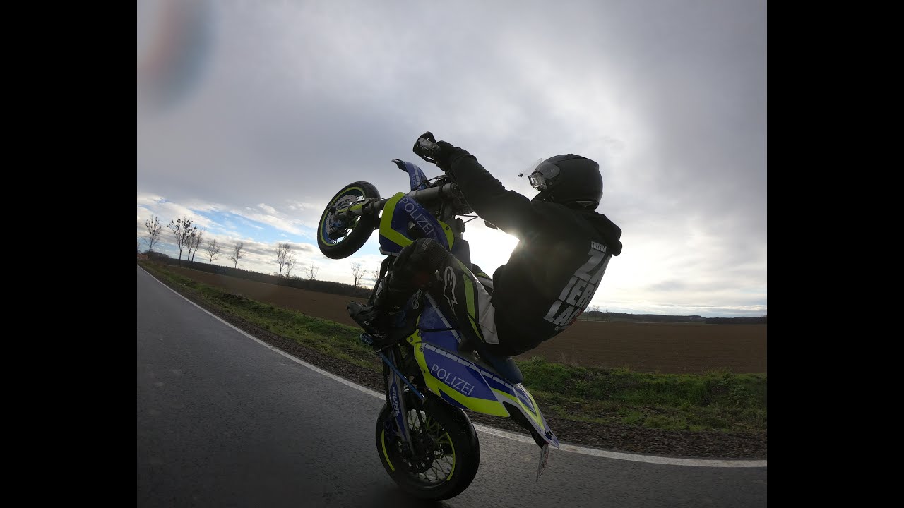 Husaberg FE 570 Wheelie RAW Supermoto LIFE STYLE (NO MUSIC) part 2