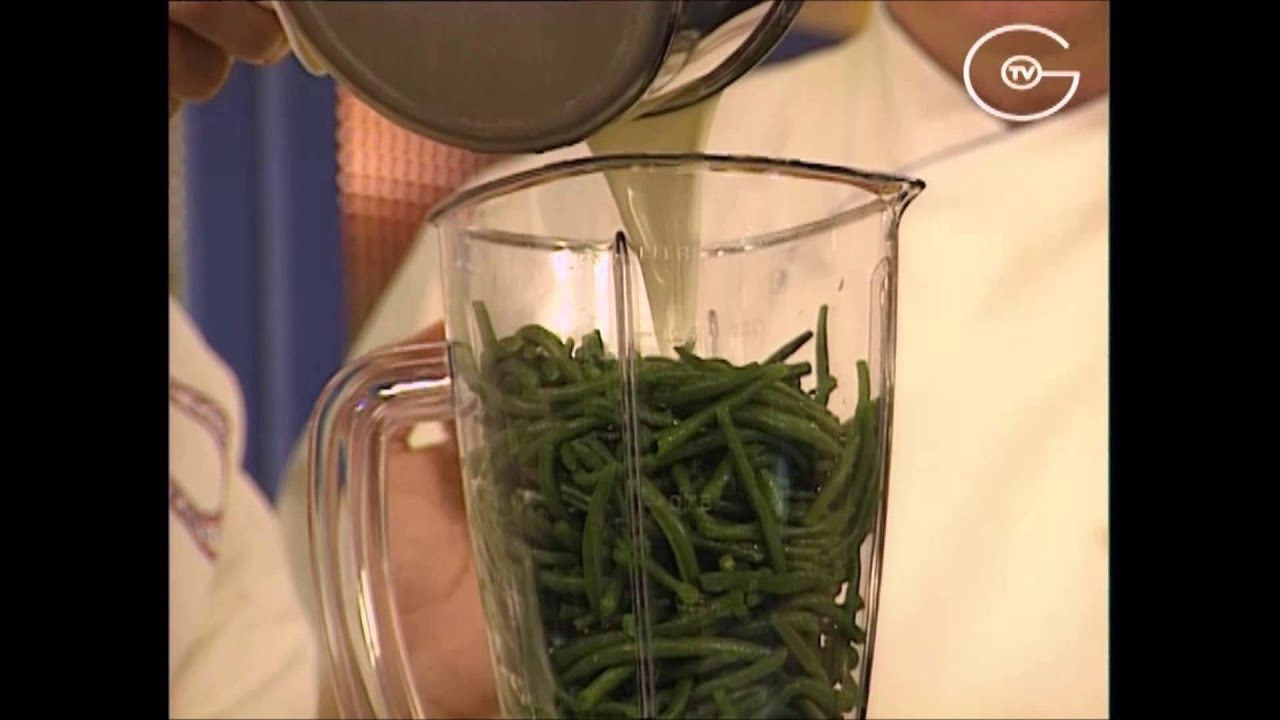 Crème de Haricots verts aux coquillages