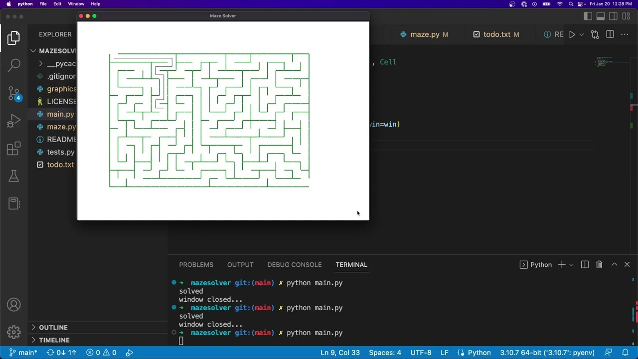 Maze Solver project