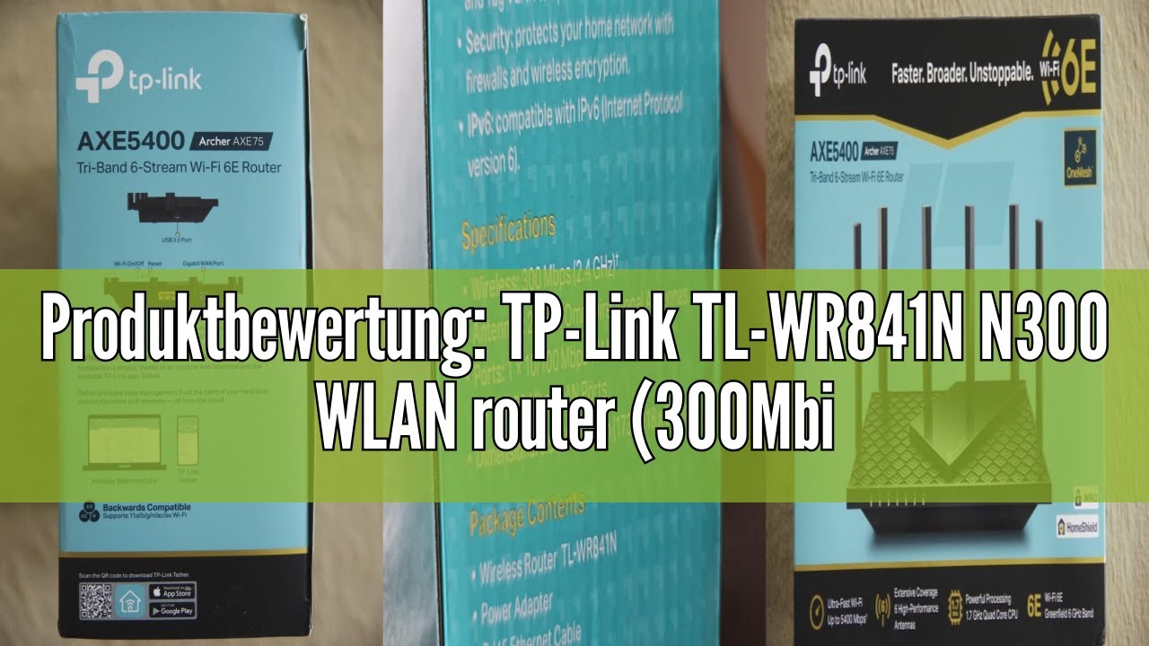 Produktbewertung: TP-Link TL-WR841N N300 WLAN router (300Mbit / s (2.4GHz), 4 x 10 / 100Mbit / s LAN