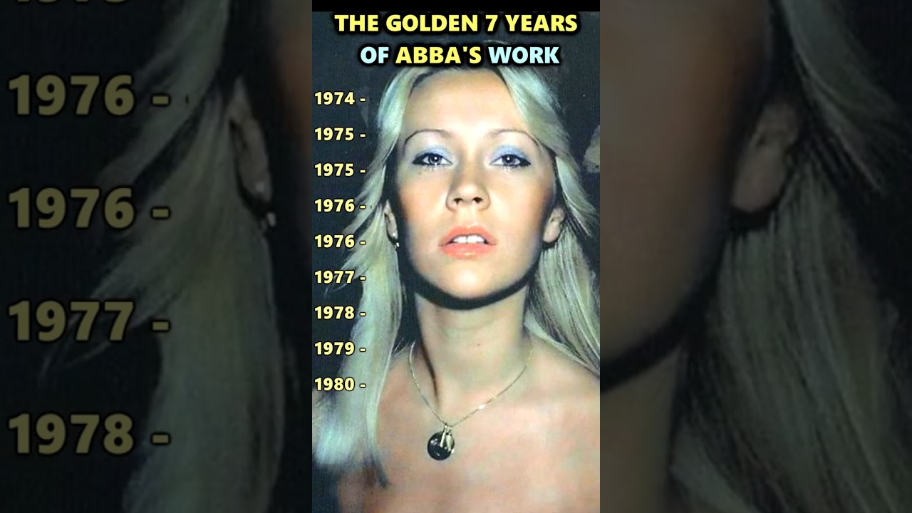 These 7 Years Made ABBA Immortal | The Golden Years of ABBA 1974-1980 #abba  #70smusic #nostalgia