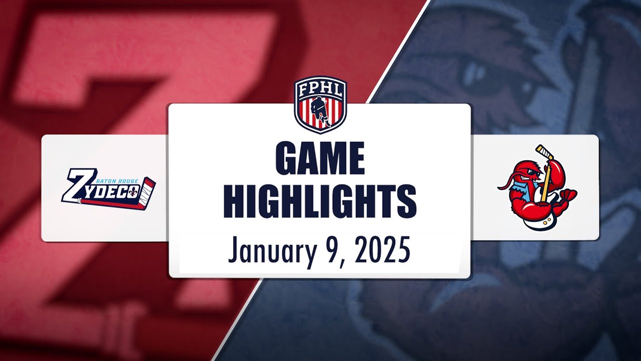 Rock Lobsters vs. Zydeco | 1.09.25 Highlights | FPHL