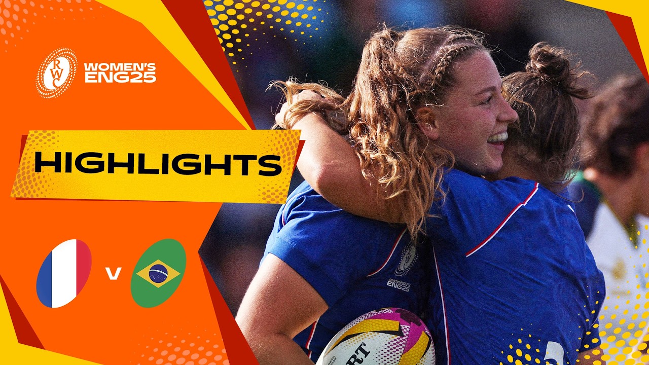 Phenomenal from France 😍 | France v Brazil | Rugby World Cup 2025 | Highlights