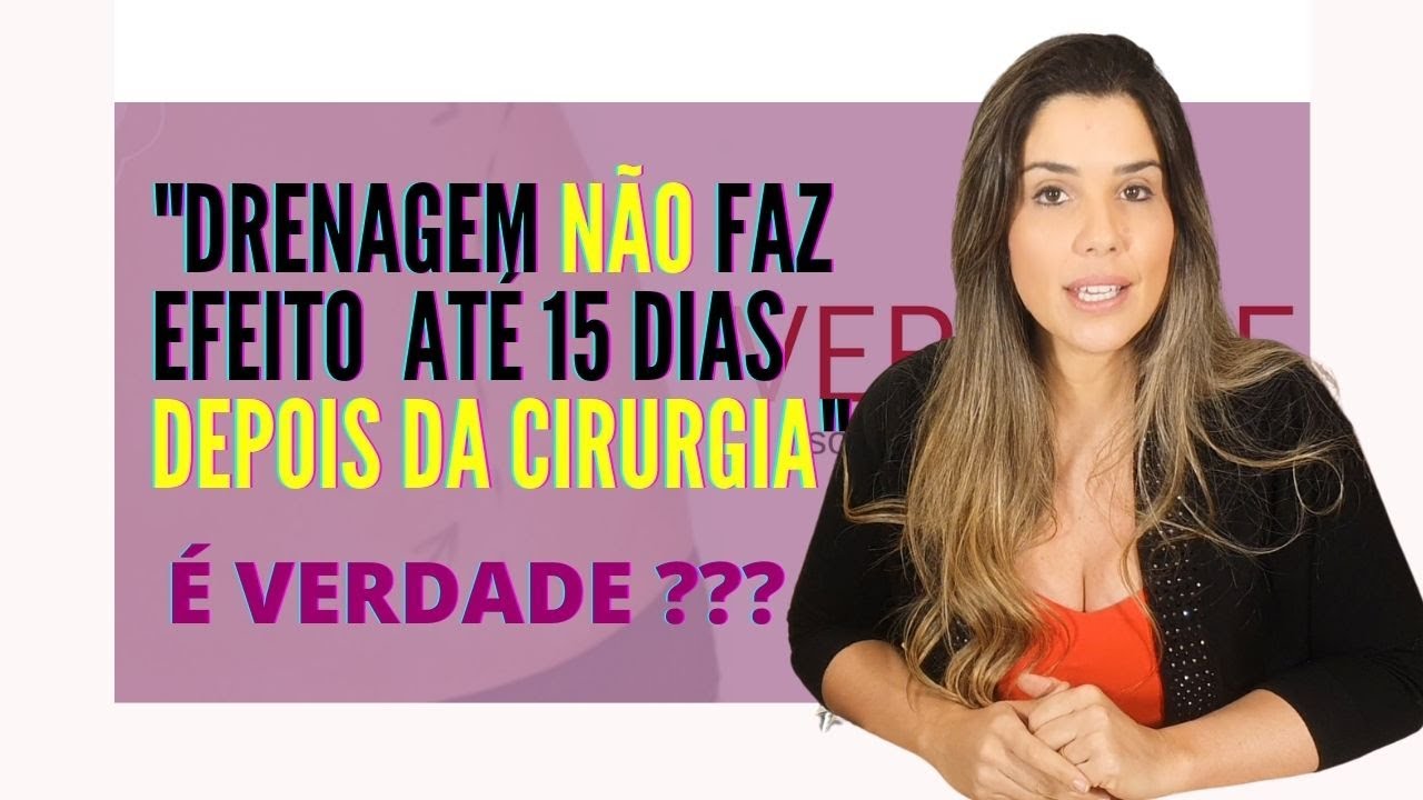 DRENAGEM NO PÓS OPERATÓRIO DE CIRURGIA PLASTICA: FAZER OU NÃO?