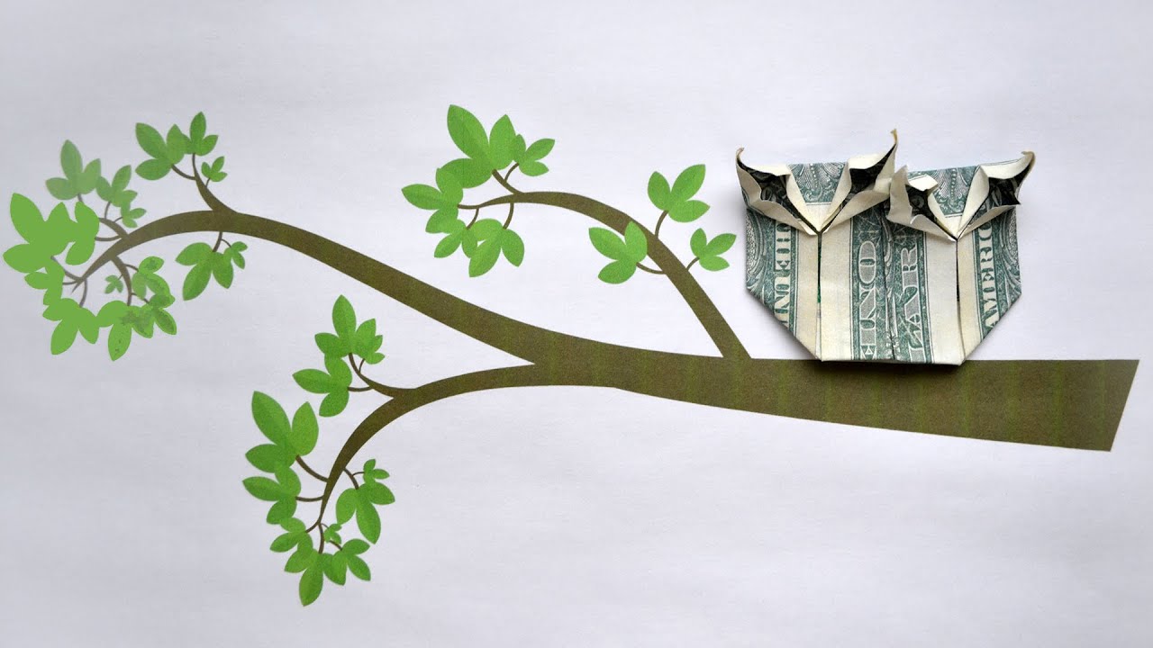 Nice MONEY OWLS | Birds Dollar Origami | Tutorial DIY by NProkuda