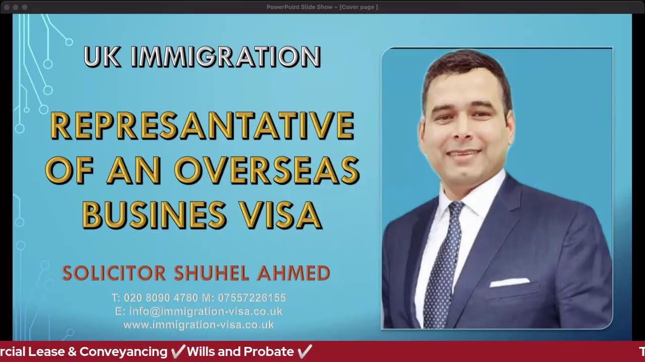 UK Sole Representative visa || UK Business Visa