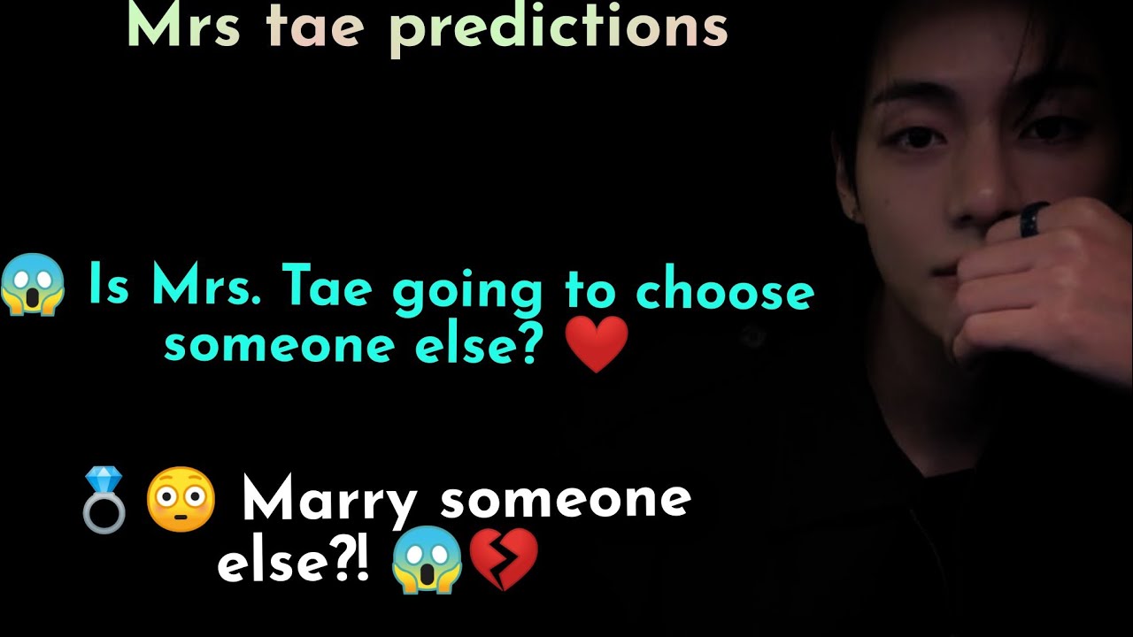Will MRS Tae Really Marry Someone Else? 😱💔 | 😳  Is she getting involved with someone else? #bts #tae