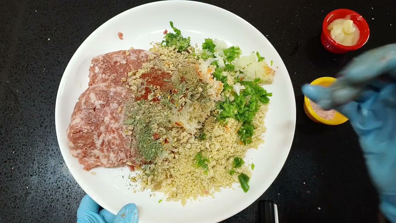 صينية الكفته #بلبرغل الطعم ولا غلطه# جربي واحكمي #😋😋😋👍👍👍👌👌👌