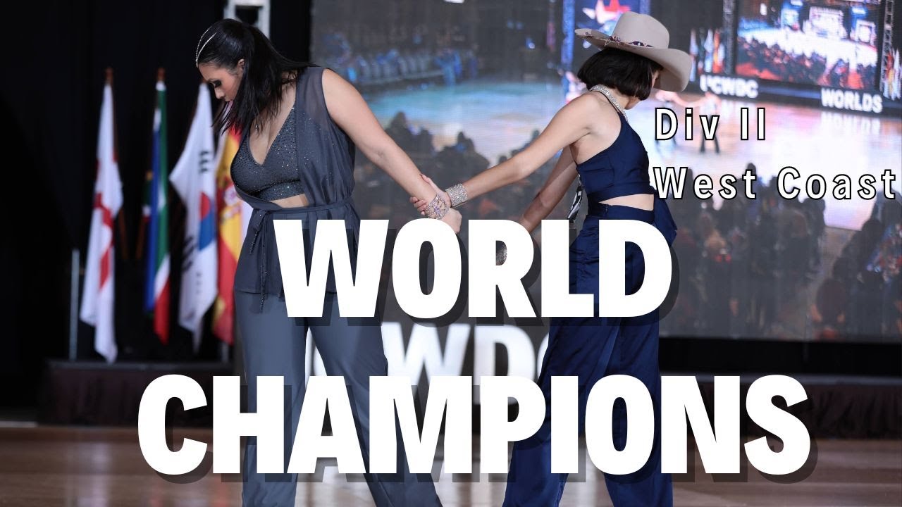 1st Place West Coast Swing - Mixed Role Div II - UCWDC Worlds 2024 - Felipa and Jenny