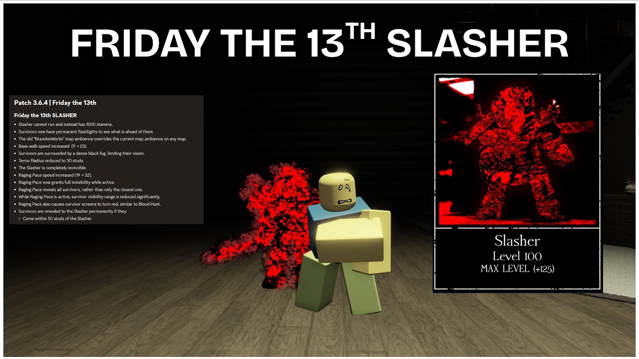 WINNING WITH FRIDAY THE 13TH BUFFED SLASHER | Roblox Forsaken