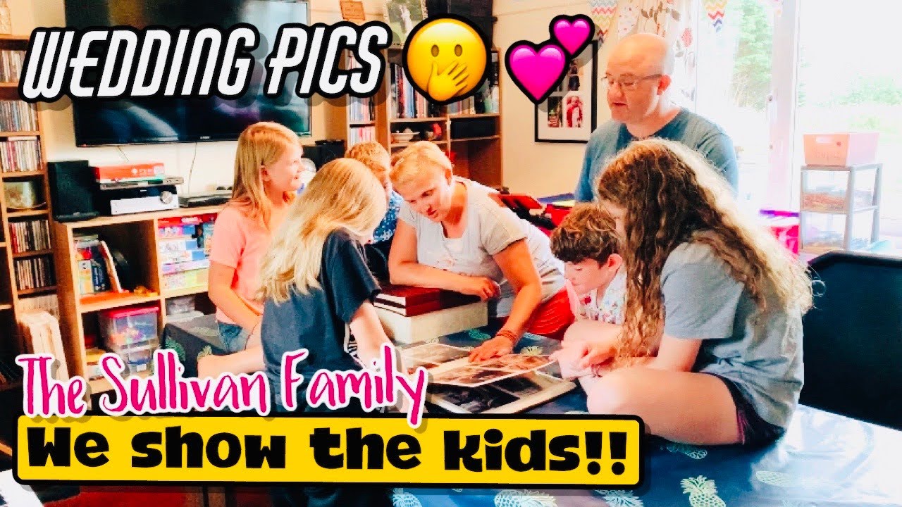 OUR Wedding Pics!! We show the kids  | Reaction Video
