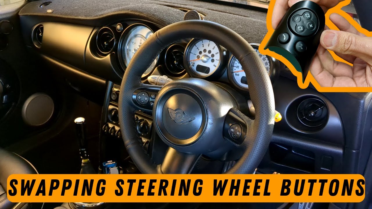 How to remove airbag + swap SWC buttons | MINI Cooper S Episode 5