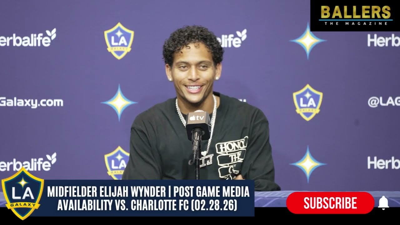 Midfielder Elijah Wynder: LA Galaxy vs. Charlotte FC Postgame Presser | MLS | 02.28.26