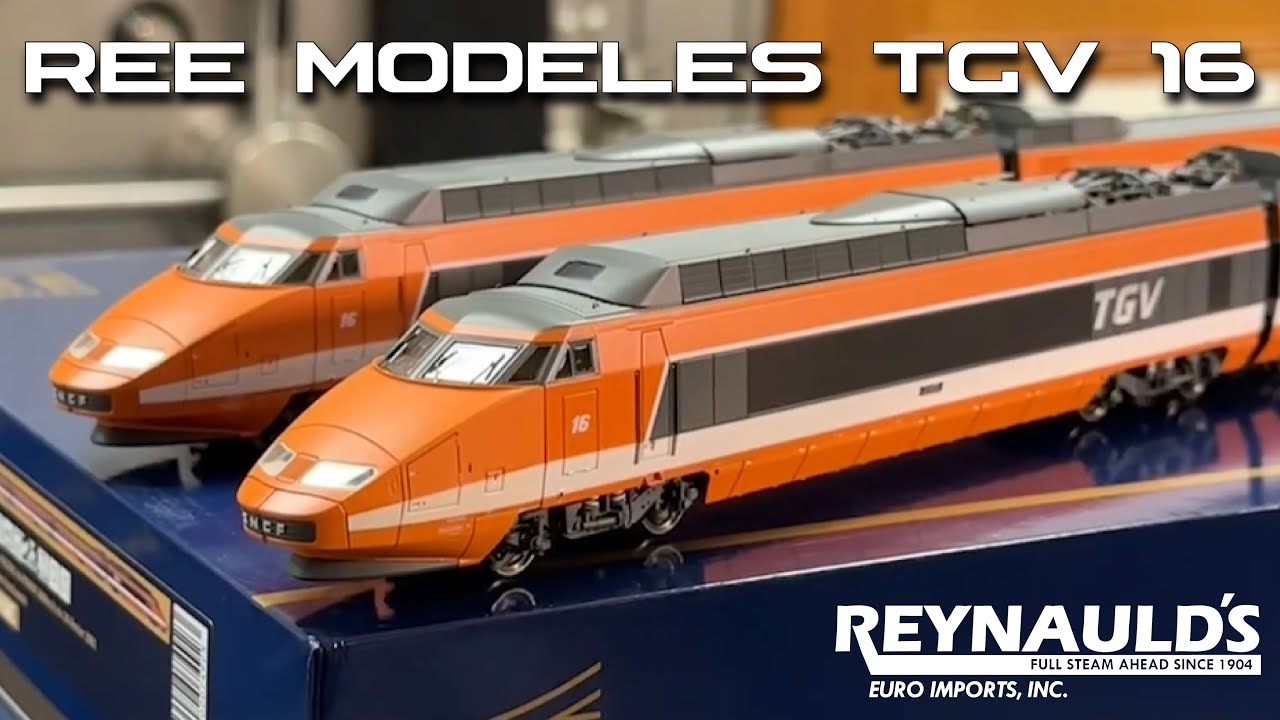Французский скоростной поезд TGV № 16, установивший мировой рекорд в масштабе HO, от Ree-Modeles!...