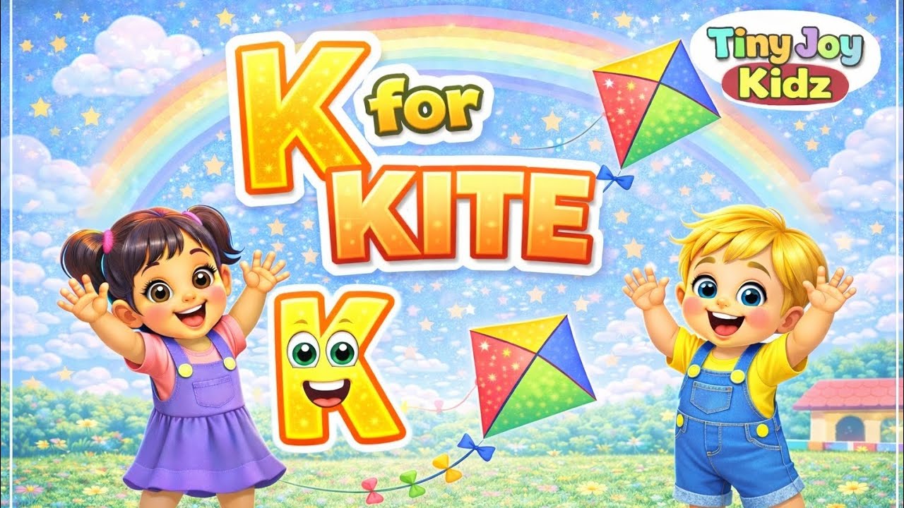 K for Kite 🪁 | ABC Alphabet Song | Learn Letter K | Tiny Joy Kidz @TinyJoyKidz 