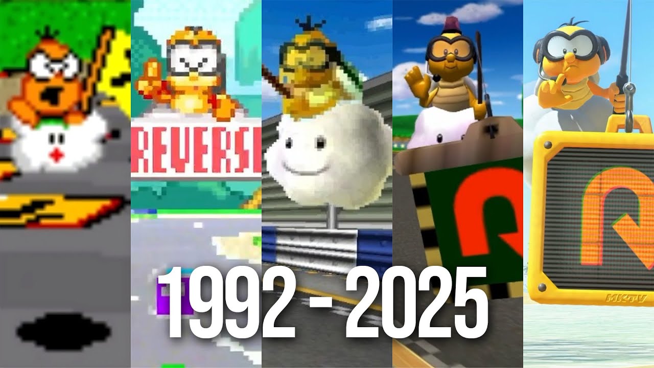 LAKITU Evolution in Mario Kart (1992 - 2025)