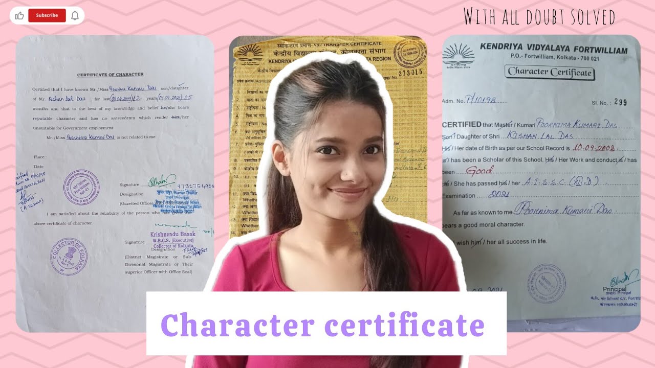 Character certificate kaise banaye🔥✨| how to make character certificate for ssc ❤️