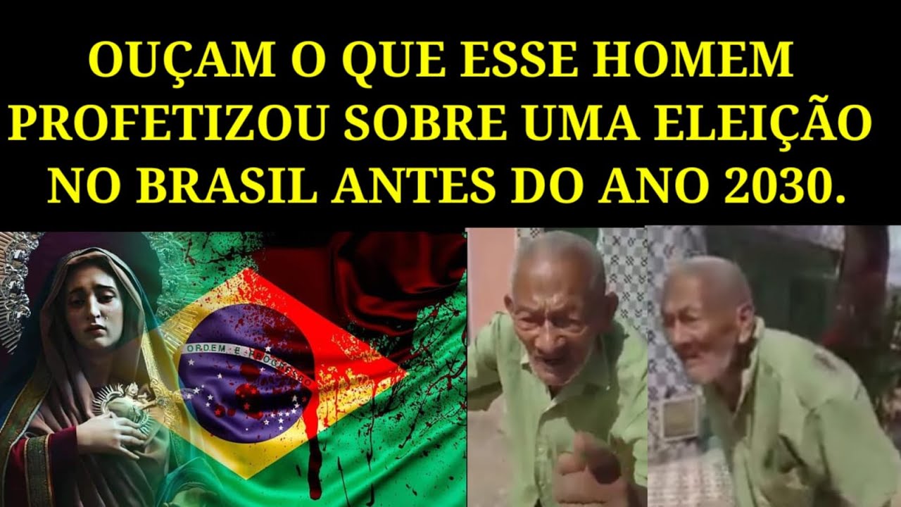 Ou&ccedil;am o Que Esse Homem Profetizou Sobre Uma Elei&ccedil;&atilde;o No Brasil, Antes Do Ano 2030.