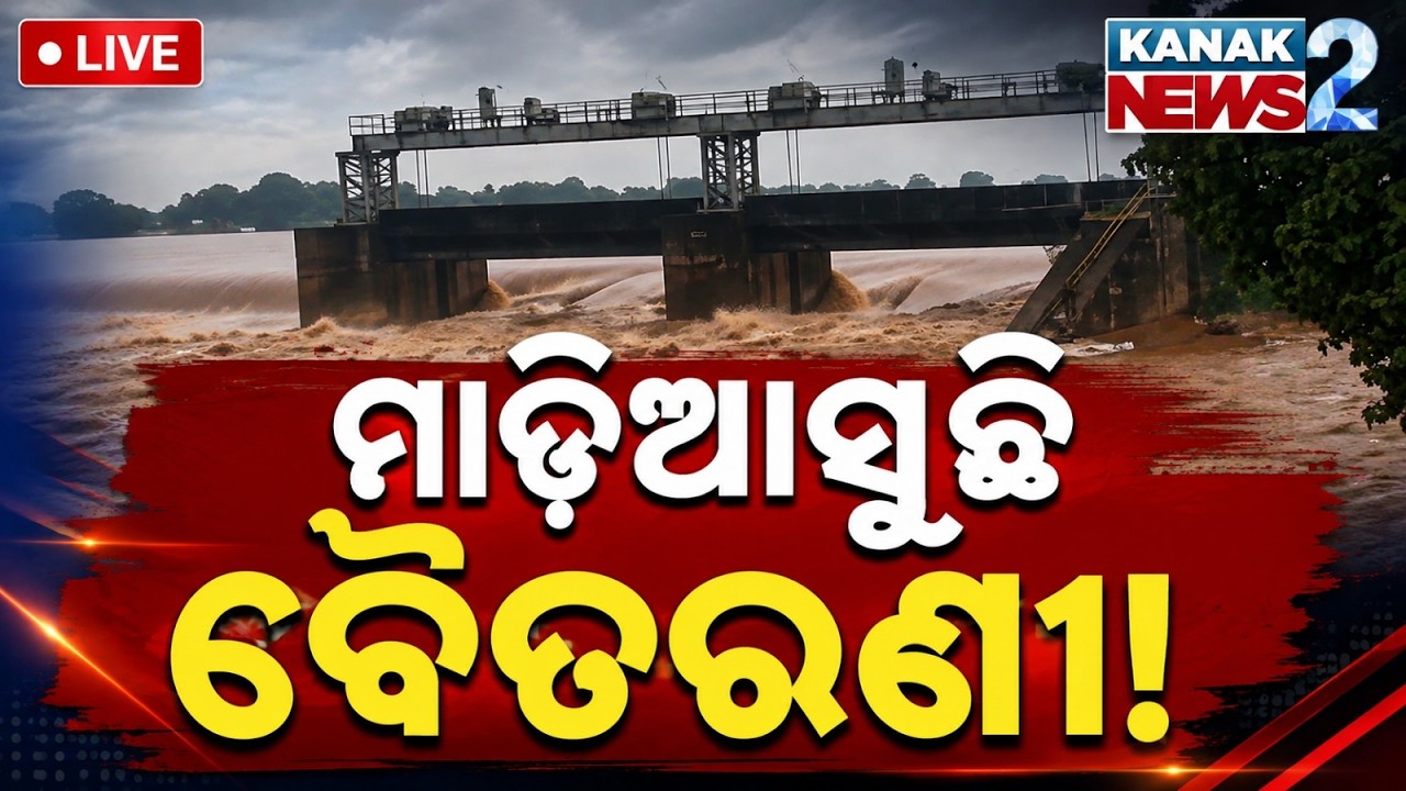 🔴ବୈତରଣୀରେ ବନ୍ୟା! | Baitarani River Flood | Water Level Crosses Danger Mark