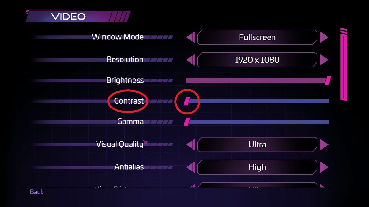 FNAF Security Breach: Has anyone messed with the contrast setting before?