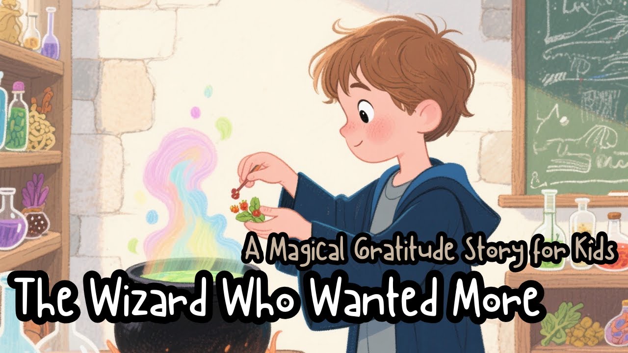 🪄 The Wizard Who Wanted More | A Magical Gratitude Story for Kids ✨📖