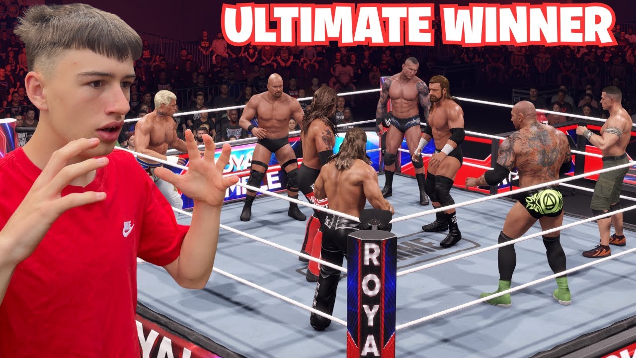 WWE ROYAL RUMBLE With The Last 30 WINNERS!