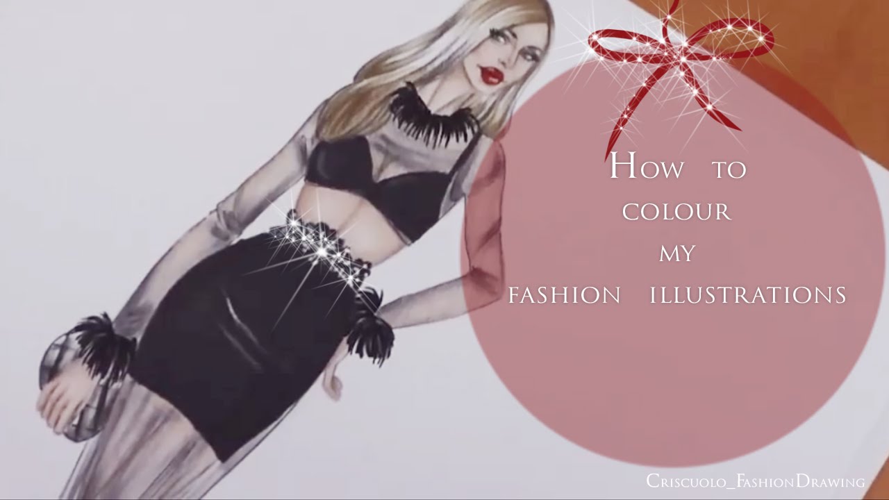 My technique - How to colour my fashion illustrations