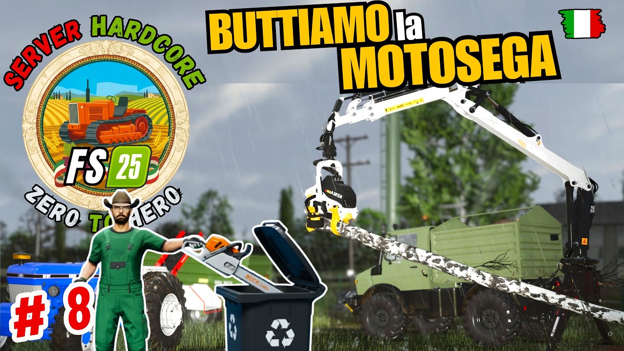 BASTA MOTOSEGA ECCO LA SOLUZIONE - Nuovo SERVER di Farming Simulator 25 - POLESINE #fs25 #fs25ita