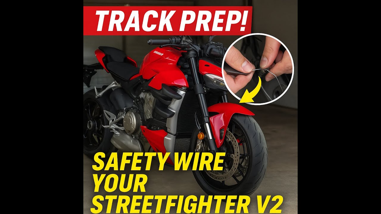 How To Safety Wire Ducati Streetfighter V2 for Track Day